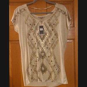 NWT Miss Me Fringe Top Sz S